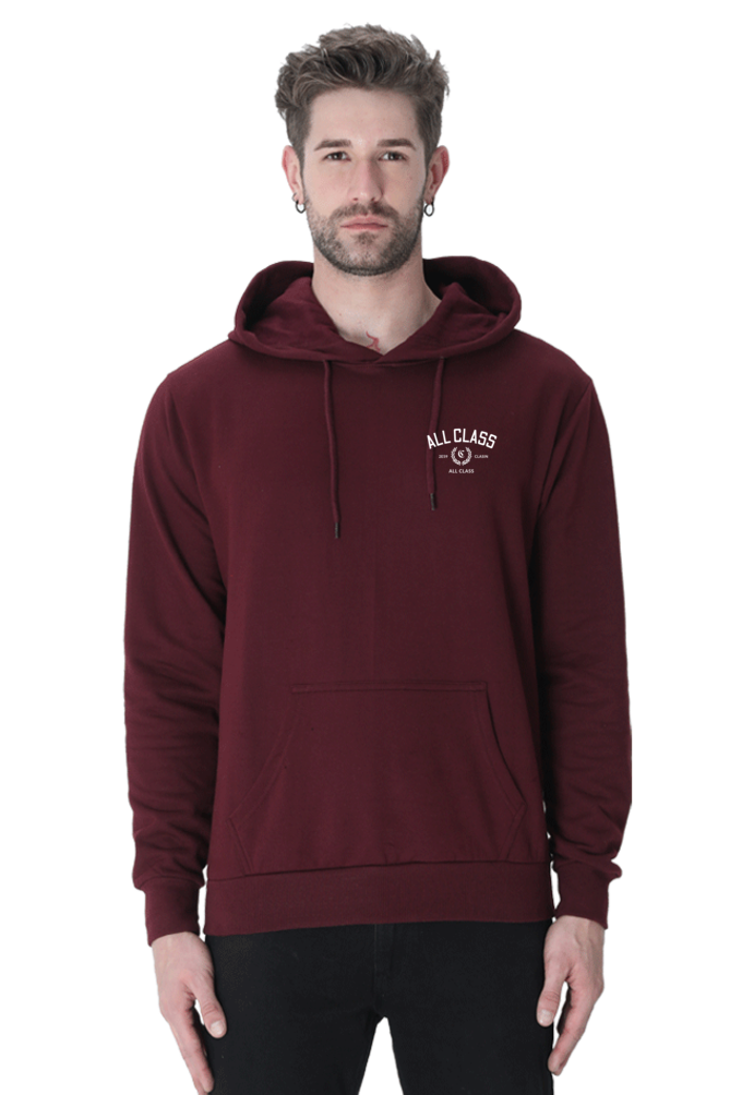 All Class 'First Edition' maroon color Premium Hooded Sweatshirt