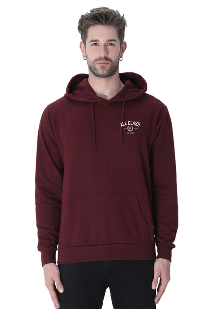 All Class 'First Edition' maroon color Premium Hooded Sweatshirt