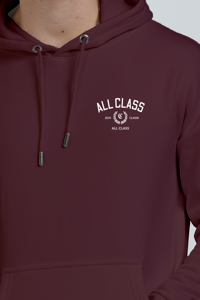 All class unisex Oversized Hooded Sweatshirt Maroon