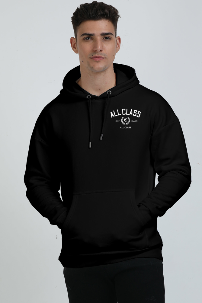 All Class Unisex Oversized Hooded Sweatshirt black