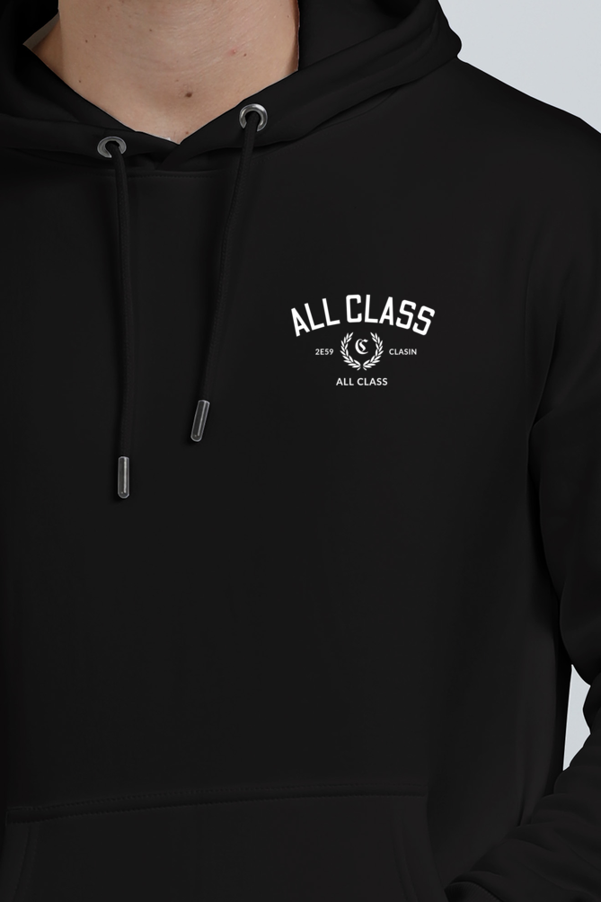 All Class Unisex Oversized Hooded Sweatshirt black