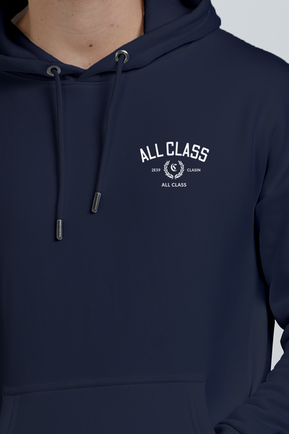 All Class Unisex Oversized Hooded Sweatshirt navy blue