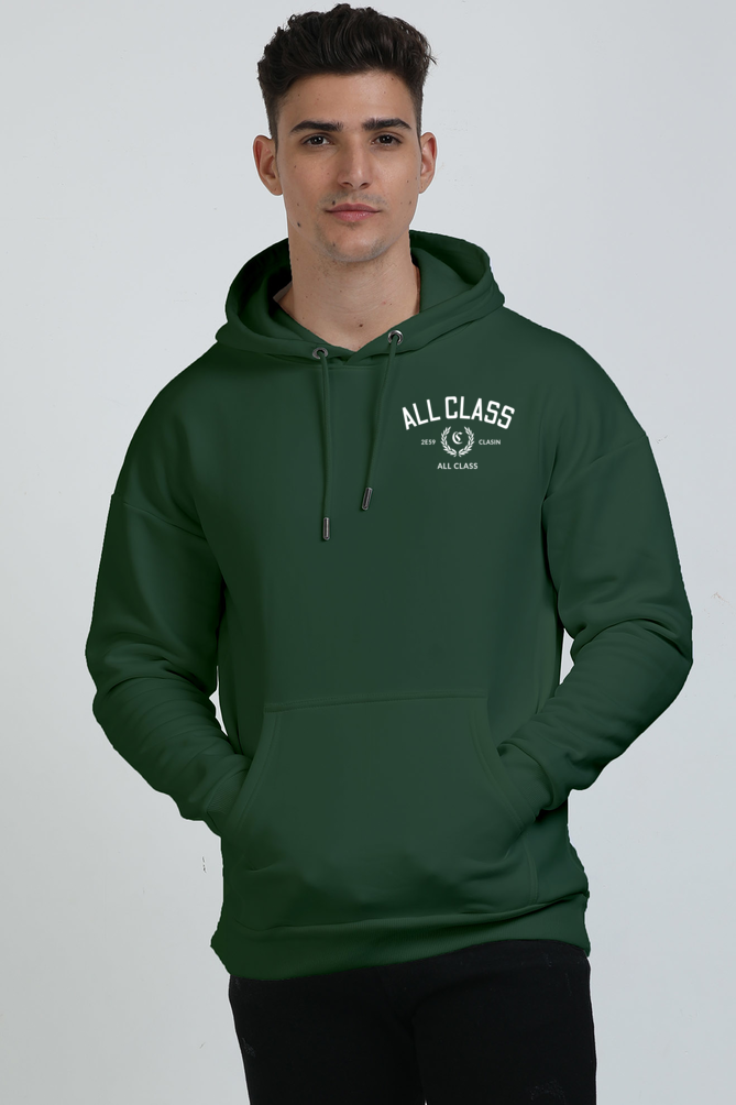 All Class Unisex Oversized Hooded Sweatshirt bottle green